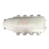 MATCHWAY Sliver Satin Aluminum LS Hi-Ram EFI Intake Manifold for GM Chevy LS3/L92 Engine with Fuel Rail Kits