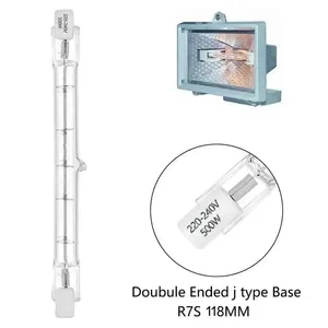 Dimmable R7S dẫn bóng đèn 1500W/1000W/500W/100W/60W <span class=keywords><strong>Halogen</strong></span> đèn thay thế 500W Đèn pha 220V trắng ấm dải ánh sáng khu dân cư - Product Image 3