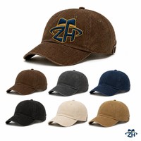 Casquette de baseball unisexe en coton délavé, marron chocolat, six panneaux, non structurée, avec boucle métallique réglable, vente en gros