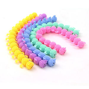 Juguetes <span class=keywords><strong>de</strong></span> cápsula TPR bola peluda suave juguete largo puntiagudo <span class=keywords><strong>gusano</strong></span> elástico bola sopladora para niños regalo juguete suave para mascotas nuevo diseño lindo Rab - Product Image 2