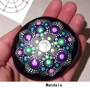 Pochoirs Mandala en plastique pour animal de compagnie, 10 pièces, bricolage, décoration, <span class=keywords><strong>dessin</strong></span>, Laser, modèle, géométrie, cadre mural, peinture, bois - Product Image 3