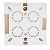 Accessoires de câblage réseau Boîtes de montage de commutateurs muraux blancs universels Boîte de jonction en PVC de type 86