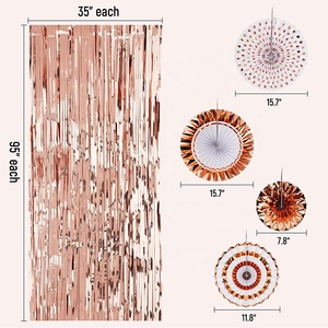 Decoraciones de <span class=keywords><strong>cumpleaños</strong></span> de oro rosa para niñas y mujeres, guirnaldas colgantes de papel, 23, 50 y <span class=keywords><strong>70</strong></span> años - Product Image 4