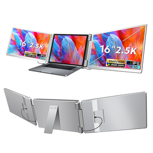 QHD 2025新型三显示器笔记本电脑扩展器<span class=keywords><strong>Hdmi</strong></span> Usb c型输入笔记本电脑便携式显示器即插即用 - Product Image 1