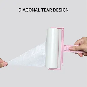 Wholesale Bulk Purchase Reusable 16cm Long Handle Plastic Lint Roller Cleaning Tool For Hair Removal