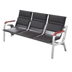 Sofá de Oficina Simple y Moderno, Sofá de Oficina Comercial para Tres Personas, Conjunto Combinado con Mesa de Centro - Product Image 5