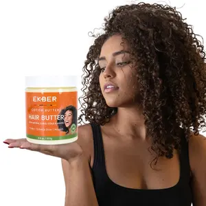 En çok satan Ekber hindistan cevizi yağı üzüm çekirdeği doğal saç yağı kremi onarım nemlendirici Argan yağı organik saç kremi
