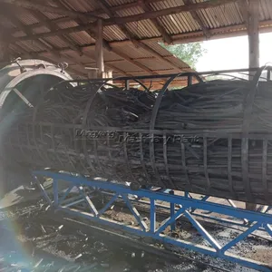 Máquina Horizontal de biochar para hacer carbón de bambú, estufa de carbonización, con flujo de aire, para madera y biochar