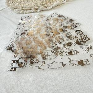 printing factory personalized gold rose color sheet <b>labeling</b> and <b>packaging</b> - Product Image 1