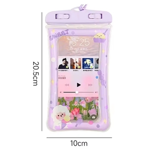 Pochette étanche pour téléphone <span class=keywords><strong>portable</strong></span> à motif de dessin animé, sac de plongée, sac de natation, étui étanche pour les sports nautiques, la plage, la piscine, le ski - Product Image 3