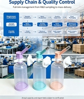 Distributeur d'eau automatique suspendu pour animaux de compagnie, corps en PP, bec en acier inoxydable pour cage de chat ou de chien, léchage doux pour une hydratation quotidienne