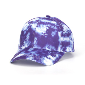 หมวกเบสบอลมัดย้อมแบบนิ่มสำหรับคุณพ่อสไตล์ยุโรปอเมริกันหมวกปีกโค้งมีตัวอักษรเสือดาวลายผลไม้ออกแบบได้ตามต้องการ - Product Image 5