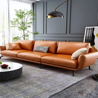 Offre Spéciale : Ensemble de Canapés Modulables en Cuir Multifonctionnels et Modernes, Colorés et Personnalisables, pour Salon de Villa, Rembourrage en Éponge, Idéal pour Salle de Sport