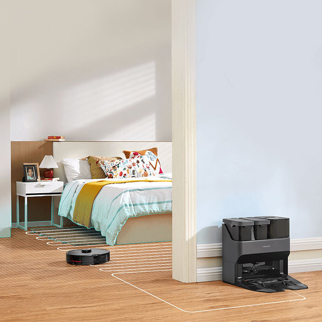 For S7 Maxv Ultra EU Smart Robot Vacuum Cleaner Wet/Dry Function >2499 Pa Suction LDS Navigation Household Battery/Electric