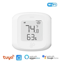 Capteur de température et d'humidité intelligent alimenté par batterie Finru-Tech Tuya WiFi Zigbee, hygromètre thermomètre d'intérieur, fonctionne dans les hôtels, les garages