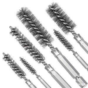 <span class=keywords><strong>Brosse</strong></span> de nettoyage industrielle torsadée en fil d'acier inoxydable de 19 mm de haute qualité, personnalisée, longueur des poils de 1 pouce, garantie 1 mois - Product Image 1