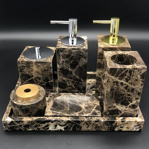 Ensemble d'accessoires de toilette en marbre en gros - Product Image 1