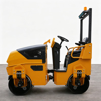 Rouleau compresseur routier robuste de 12 tonnes pour le pavage d'asphalte sur de grandes surfaces, rouleau compresseur routier de 12 tonnes