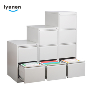Tủ hồ sơ thép 2/<span class=keywords><strong>3</strong></span>/4 Ngăn Kéo văn phòng lưu trữ dọc Tủ hồ sơ khóa văn phòng nhà phong cách thiết kế ngăn kéo thép dọc - Product Image 1