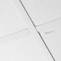 Plaques de plafond en laine de verre insonorisantes carrées modernes avec isolation thermique imperméable et caractéristiques ignifuges