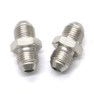 Connecteur droit CNC AN6‑AN6, raccord mâle-mâle en acier nickelé pour mise à niveau de refroidisseur de carburant automobile - Product Image 6