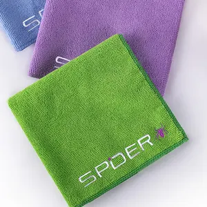 Factory Wholesale Custom Kitchen Towels embroidered LOGO with hanging microfiber printed kitchen towel cloth