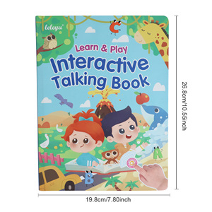 Vente chaude 0-8 ans bébé et enfant en bas âge électroplaqué son anglais mot apprentissage livre d'éducation précoce pour les nourrissons - Product Image 6