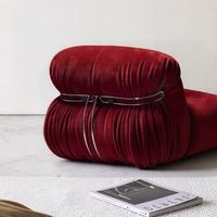 Canapé en tissu chenille moderne et minimaliste pour le salon, canapé droit design Hippo