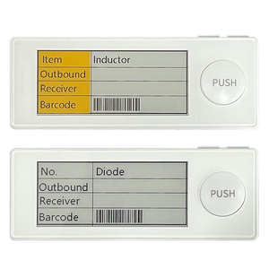 Étiquettes de prélèvement électroniques E Ink de 2,9 pouces avec buzzer pour système de prélèvement en entrepôt Pick to Light, NFC sans fil, portée de 20 à 30 m, batterie 1800 mAh - Product Image 1