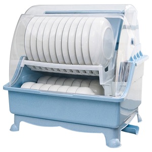 Plato de secado Rack con drenaje placa de cocina placa taza plato de secado Rack bandeja cubiertos plato <span class=keywords><strong>escurridor</strong></span> con tapa - Product Image 3