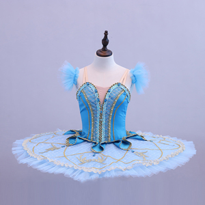 T0154 Vente en gros usine Robes de ballet professionnelles bleues avec <span class=keywords><strong>tutu</strong></span> en forme de plateau - Product Image 1