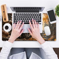 Cool raton laveur fantaisie scénique élégant PC tapis de souris de jeu tapis de joueur Teclado tapis ergonomique tapis de bureau pour ordinateur portable tapis 900X400