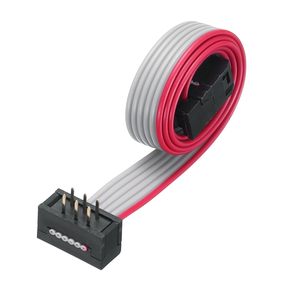 Cable Plano de Plástico Uxcell IDC, 6 Pines, Paso de 2.54 mm, 0.3 m, Gris, Conector FFC FPC - Product Image 3