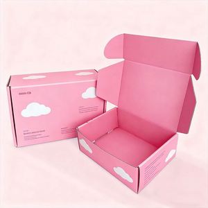 25x25x5cm Custom Embossed Logo Corrugated Mailer <b>Box</b> - Sweatshirt Shipping Packaging for Small Business - Product Image 3