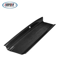 Panneau de décoration extérieur noir brillant en fibre de carbone sèche pour coffre arrière, compatible Mustang 2015-2017