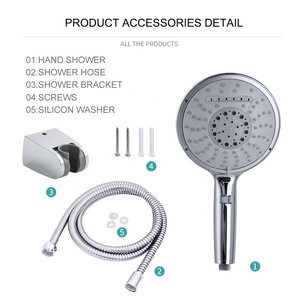 Ручная душевая лейка с функцией управления потоком, 15 см - Product Image 6