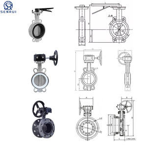 Vanne papillon à poignée manuelle en fonte d'acier inoxydable de type bagage Dn150 14 pouces, fabrication directe d'usine, prix compétitif - Product Image 6