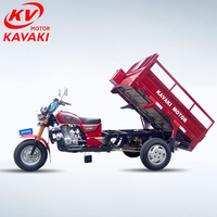 Motos KAVAKI d'occasion de haute qualité 150 cm3 Moto Tricycle inversé à 4 magasins refroidi à l'eau logo personnalisé
