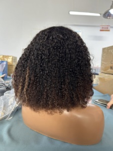 250 Density Kinky Curly Human Hair Bob <strong>Wig</strong> Short Hair <strong>Wigs</strong> for Black Women Glueless <strong>Afro</strong> Kinky Curly 4x4 13x4 Lace Front <strong>Wigs</strong> - Product Image 2