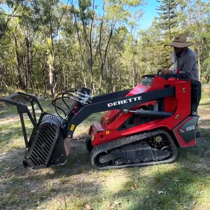 מעמיס קומפקטי דגם Derette XC1100 עם מכסחת יער הידראולית למכירה - Product Image 4