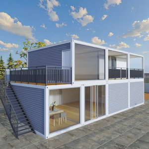 Maison préfabriquée moderne TOPPRE, maison conteneur résistante aux ouragans, <span class=keywords><strong>6</strong></span> chambres, maison conteneur à 2 étages, conception détachable - Product Image 5