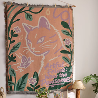 Tenture murale Tapisseries Polyester Coton Tapisserie Tissu Camping Décoratif Abstrait Tissé Tapisserie
