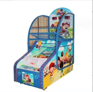 Machine de tir de basket-ball à monnayeur pour enfants, jeu de tir d'intérieur, armoire métallique, version anglaise pour centre de jeux - Product Image 1