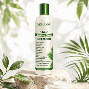 Private Label Multi Benefit Hair <b>Shampoo</b> 16 oz Soothes Scalp Defines Curls and Prevents Breakage for Textured Hair - Product Image 1