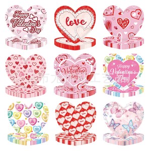Platos de Papel en Forma de Corazón para el Día de San Valentín, 60-80 Piezas, Platos Gruesos Laminados para Cena y Postre, Decoraciones para Mesa de Fiesta - Product Image 4