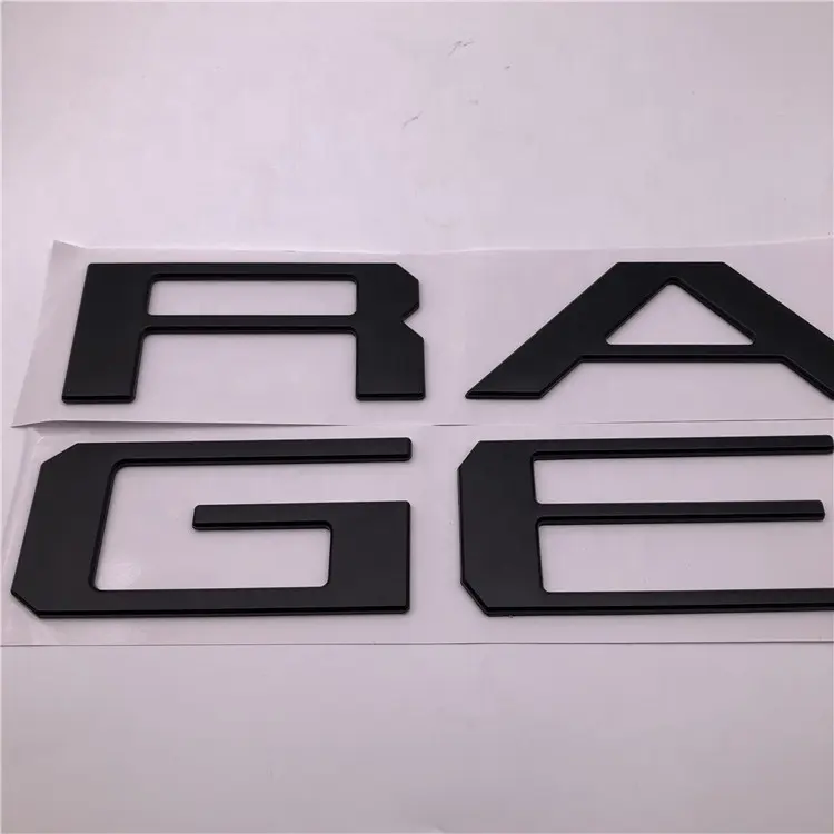 Custom Plastic Letter Car Body Sticker Rear Tail Emblem Badge