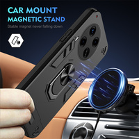 Pour Tecno Camon 40 Premier 40 Pro 30S 30 couverture d'anneau magnétique Anti-chute dur PC souple TPU Combo armure coque de téléphone