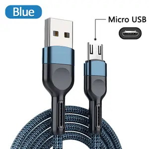 Chargeur rapide Original câble micro usb 1/2/3M 3A ligne de données Android pour Samsung Galaxy S7 Xiaomi Redmi 9A 6 7A Note 5 6 Pro Huawei