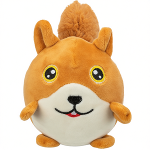 Peluche de Ardilla de 13 cm, Juguete de Peluche Redondo y Suave, Juguete Interactivo para Mascotas - Product Image 2