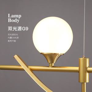 Lámpara Colgante de Diseño Minimalista Posmoderno Nórdico, Lámpara de Tira Larga Creativa Única para Restaurante, Lámparas Colgantes - Product Image 1